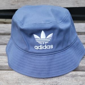 Purple Adidas Trefoil Bucket Hat